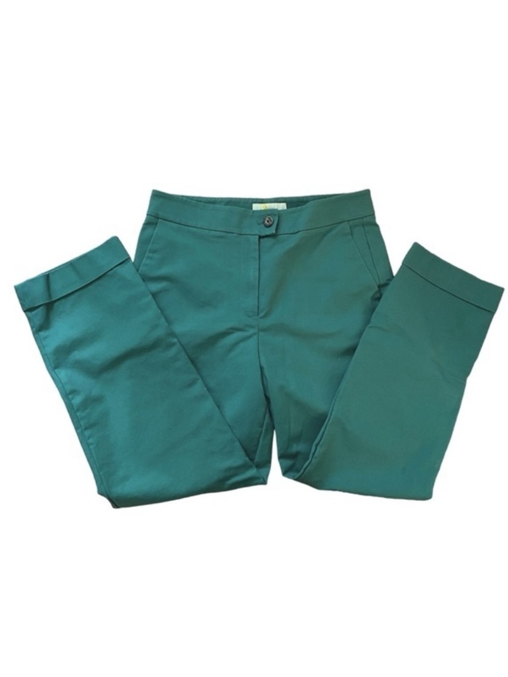 Boden Cuffed Sage Green Shatham High Waisted Career Trousers Slacks Pants